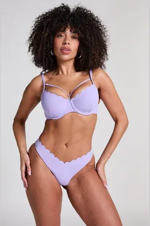 Hunkemöller Braguita de Bikini de Corte Alto Scallop