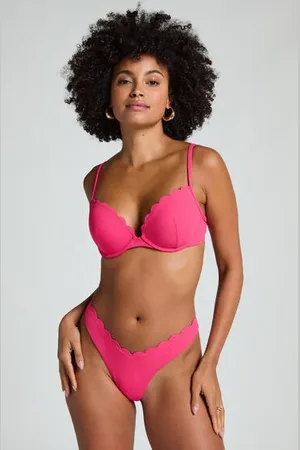 Hunkemöller Braguita de Bikini de Corte Alto Scallop