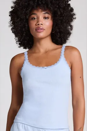Hunkemöller Camiseta sin mangas en pointelle