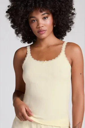 Hunkemöller Camiseta sin mangas en pointelle