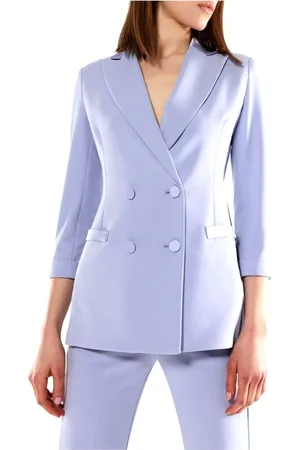 Imperial Chaqueta de doble botonadura con solapas de pico , Mujer, Talla: L