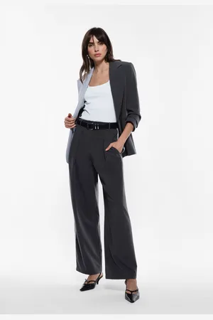 Imperial Pantalones de pierna ancha con bandas laterales