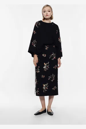 Imperial Falda con bordado floral