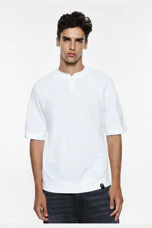 Imperial Camiseta de manga corta con cuello mao