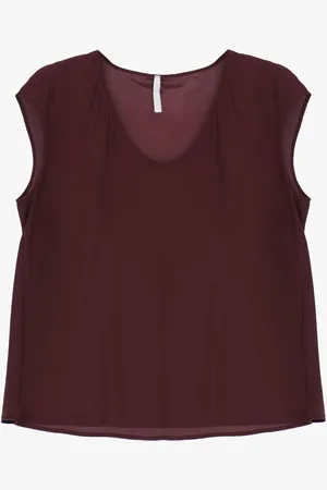 Imperial Top sin mangas con cuello en v
