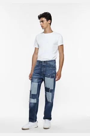 Imperial Jeans baggy-fit con patchwork audaz
