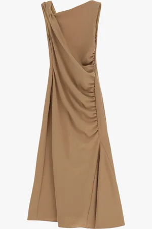 Imperial Vestido midi con escote asimétrico