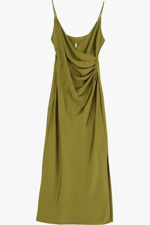 Imperial Vestido midi con drapeado lateral