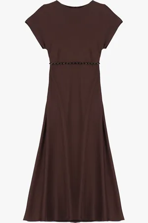 Imperial Vestido con cuello redondo y mangas amplias