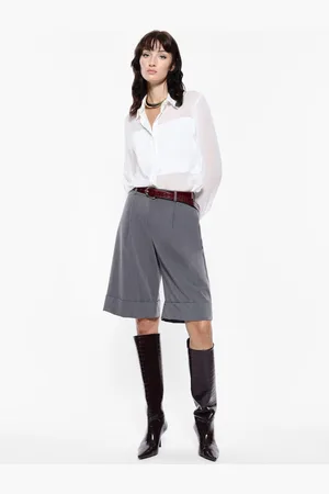 Imperial Pantalones cortos a la rodilla con dobladillo