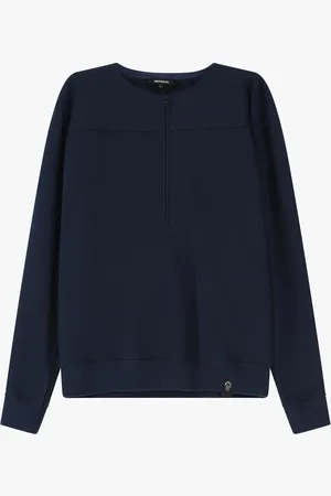 Imperial Sudadera con cremallera y cuello redondo