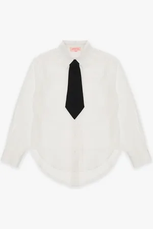 Imperial Camisa de niña con bajo perfilado