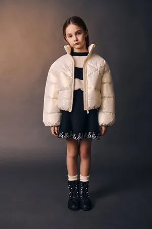 Imperial Minifalda de niña de vuelo con estampado en contraste