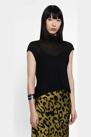 Imperial Top con detalle de lazo y mangas cortas