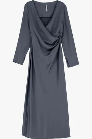 Imperial Vestido drapeado con abertura lateral
