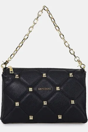 Imperial Bolso con cadena dorada y tachuelas