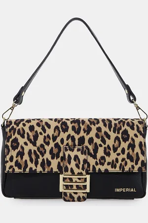 Imperial Bolso con estampado de leopardo y hebilla
