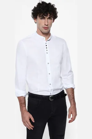 Imperial Camisa con cuello coreano y botones