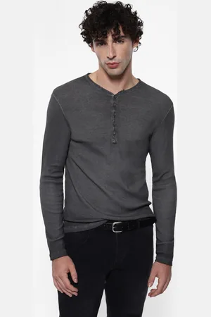 Imperial Camiseta de manga larga con escote en v