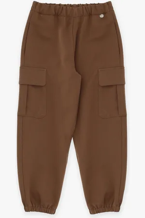 Imperial Pantalón baggy de niña con cintura y bordes elásticos