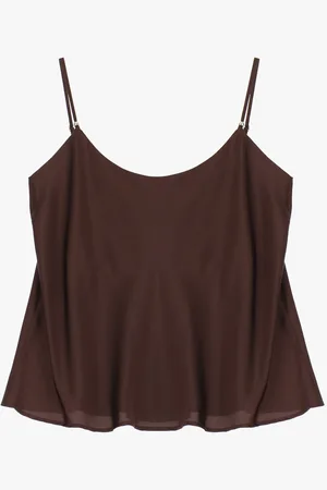 Imperial Top con tirantes finos y cuello redondo