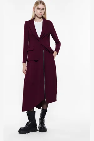 Imperial Falda midi con cremallera asimétrica