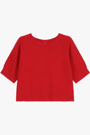 Imperial Jersey de manga corta con cuello redondo ancho