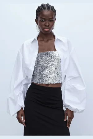 Imperial Top sin mangas con lentejuelas