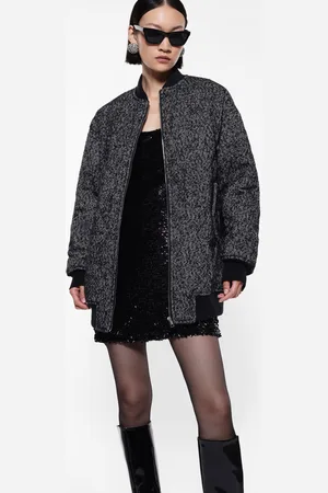 Imperial Chaqueta bomber melange con cierre de cremallera