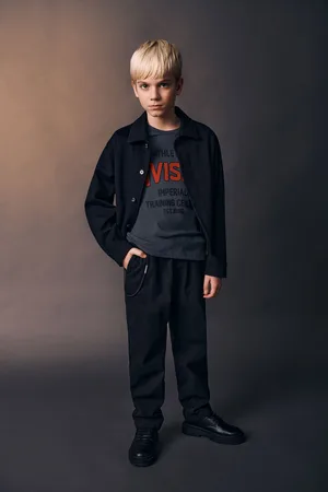Imperial Pantalón slim-fit de niño con cintura elástica