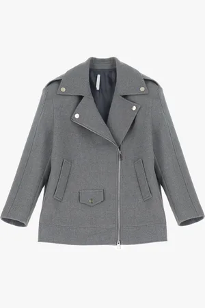 Imperial Chaqueta con cierre de cremallera asimétrica
