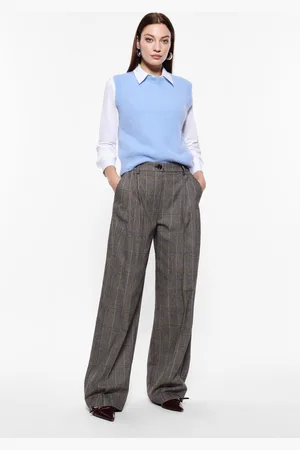 Imperial Pantalones anchos a cuadros