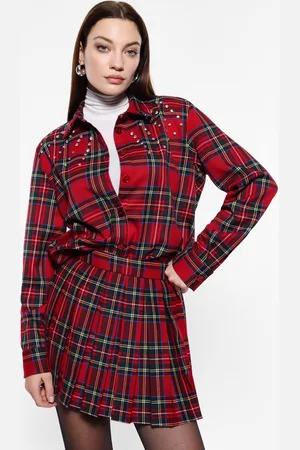 Imperial Camisa a cuadros con piedras