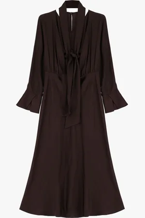 Imperial Vestido midi con detalles de lazo