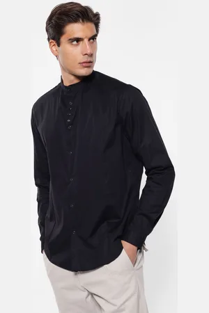 Imperial Camisa cuello coreano manga larga