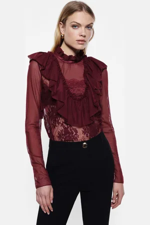 Imperial Camisa con transparencias y detalles bordados
