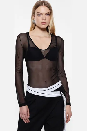 Imperial Camisa transparente de manga larga