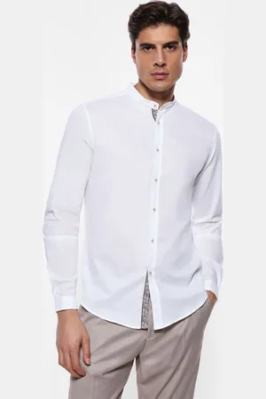 Imperial Camisa cuello coreano manga larga