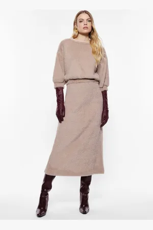 Imperial Falda larga con efecto pelo