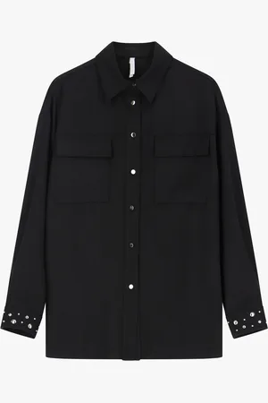 Imperial Camisa con maxibolsillos y puños con tachuelas