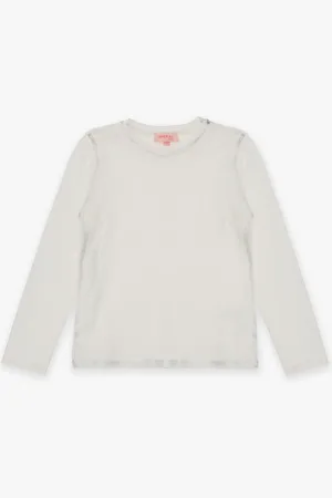 Imperial Jersey de niña de 100 % algodón con efecto desteñido