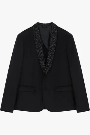 Imperial Blazer con solapa decorada