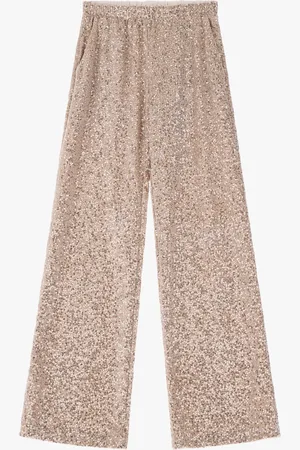 Imperial Pantalones palazzo anchos de lentejuelas