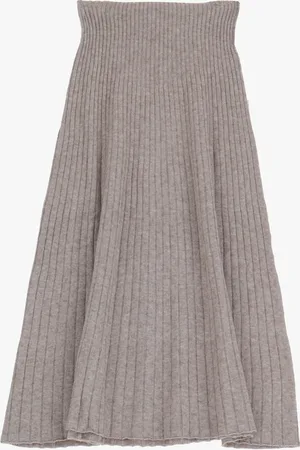 Imperial Falda midi de punto de talle alto