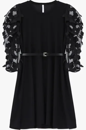 Imperial Vestido con mangas y cinturón