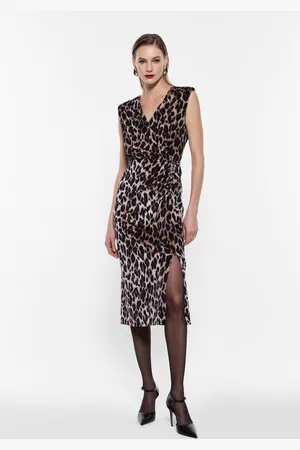 Imperial Vestido sin mangas estampado animal