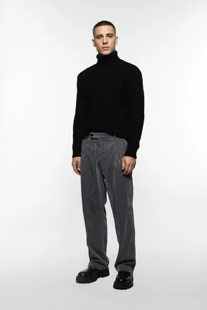 Imperial Pantalón regular fit con botón asimétrico