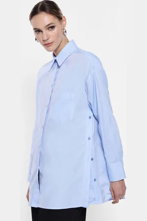 Imperial Camisa con cuello clásico y botones laterales