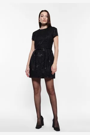 Imperial Vestido corto mangas cortas estampado
