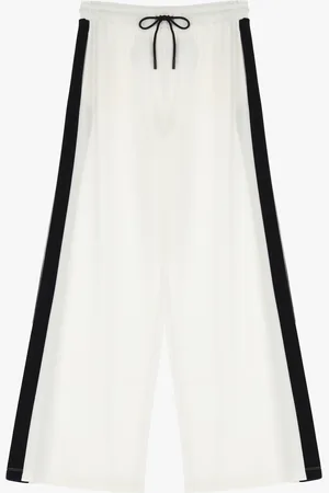 Imperial Pantalones anchos con cordón y banda lateral